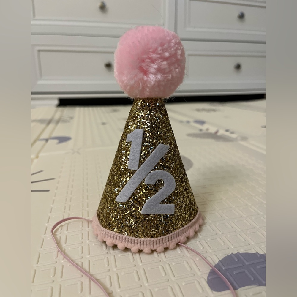 1/2 birthday hat